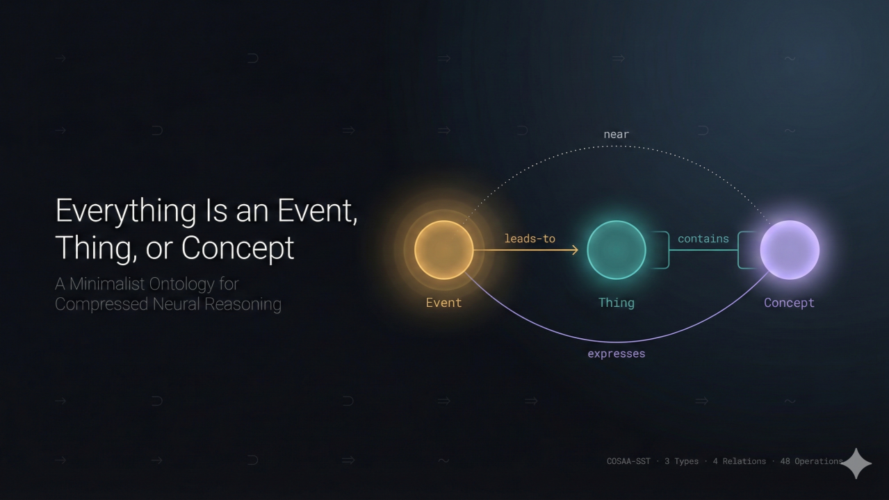 Everything Is an Event, Thing, or Concept